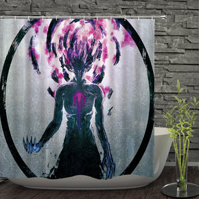 hero shower curtains fabric awesome purple polyester cloth print bathroom curtains