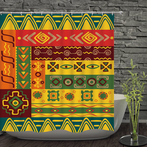 patchwork shower curtains fabric human skeleton yellow polyester cloth print bathroom curtains