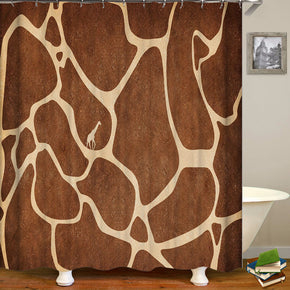 texture shower curtains fabric simplicity brown polyester cloth print bathroom curtains