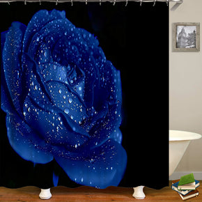 Blue Fairy shower curtains fabric cool blue polyester cloth print bathroom curtains