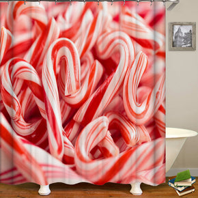 art shower curtains fabric funny red polyester cloth print bathroom curtains