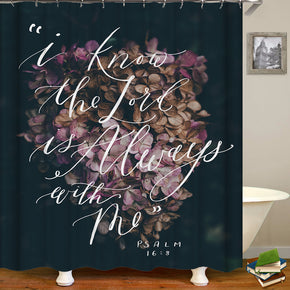 flower shower curtains fabric Human skeleton black polyester cloth print bathroom curtains