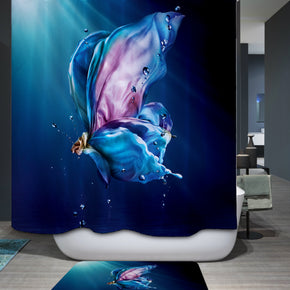 art shower curtains fabric funny teal polyester cloth print bathroom curtains