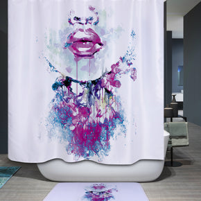art shower curtains fabric funny colorful polyester cloth print bathroom curtains