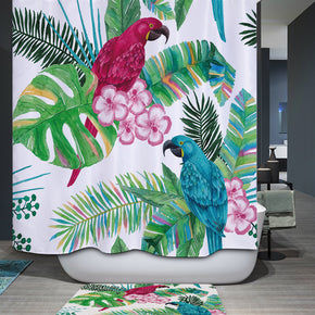 bird shower curtains fabric funny colorful polyester cloth print bathroom curtains