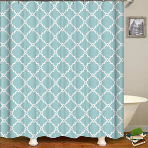 striped shower curtains fabric simplicity teal polyester cloth print bathroom curtains