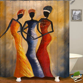 impression shower curtains fabric funny yellow polyester cloth print bathroom curtains
