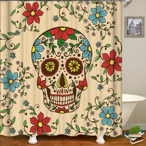 head shower curtains fabric awesome beige polyester cloth print bathroom curtains