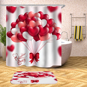 balloon shower curtains fabric funny red polyester cloth print bathroom curtains