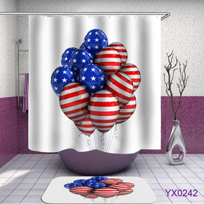 balloon shower curtains fabric cute colorful polyester cloth print bathroom curtains